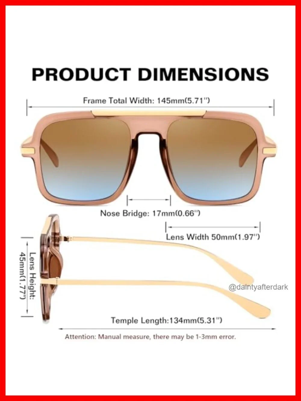 Retro Square Aviator Sunglasses for Women Men Trendy 70s Shades